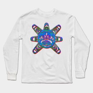 The Sun God of the aztec empire Long Sleeve T-Shirt